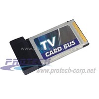 PCMCIA TV Tuner Card supporting worldwide TV and a