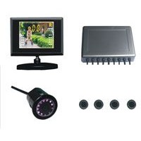 Parking sensor system with camera and monitor