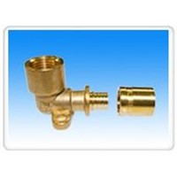 Brass fitting for PEX pipe