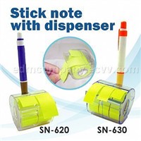 stict note with dispenser