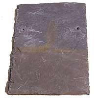 Purple Roofing Slate with Two Holes