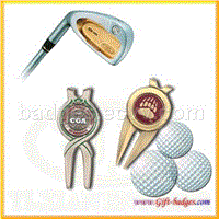 Golf fork golf tool metal badges,metal gift and craft
