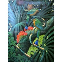 Animal Oil Painting - Birds