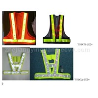 Safety Vest with LED Lights