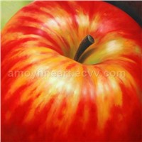 Abstract Oil Painting - Apple