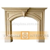stonve carving fireplace