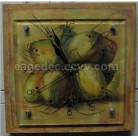 wall clock, painting clock, art clock, wall art, decorative clock with different themes