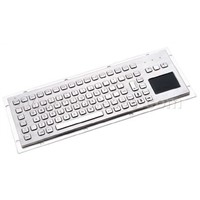 Vandal Proof Stainless Steel Keyboard with Touchpad