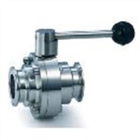 Stainless steel butterfly ball valve
