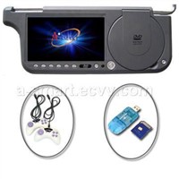 7inch Sun visor DVD monitor with Touch Screen, TV, FM