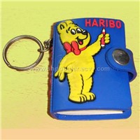 keychain with note book