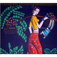 Batik Fabric Paintings