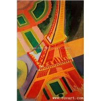 Handmade oil painting-Eiffel Tower