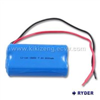 Li 7.2V 18650 2000mAh battery pack