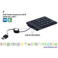 USB Number Keyboard &amp;amp; HUB