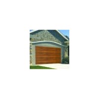 Finger Safe Sectional Garage Door in Golden Oak Co