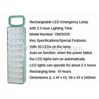 Rechargeable LED Emergency Lamp with 2.5-hour Ligh