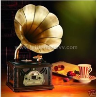 antiqued gramophone