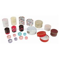 Paper tubes and leather cases for cosmetics