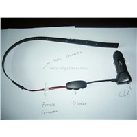 LED flexible strip with cigarette Lighter and Dim