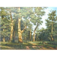 oil painting of classic scenery