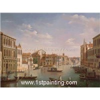 Street Scene Oil Painting (Landscape021)