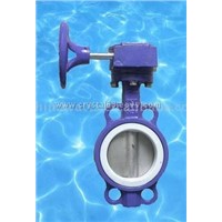 wafer butterfly valve with PTFE seat