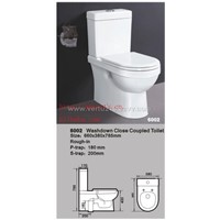 coupled toilet