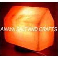 Box shape Salt crystal lamp