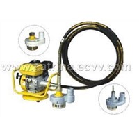 Gasoline engine with water pump