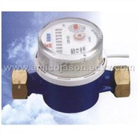 Electric remote reading rotary single-jet