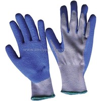 Blue Latex palm coated glove