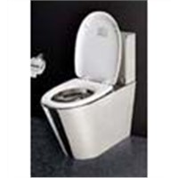 Comfortable stainless steel WC toilet