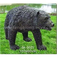 The Bronze Black Bear-carving