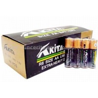 Akita R6 Size AA UM-3 Dry Cell Battery with PVC Jacket