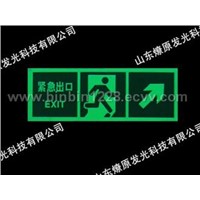 photoluminescent safety signs
