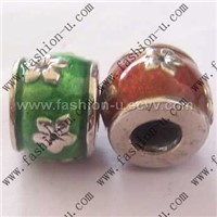 handmade sterling silver and enamel beads