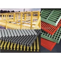 Fiberglass grating, molded and pultruded grating