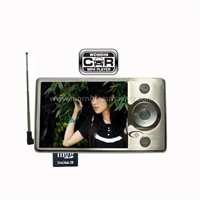 car mp4 with transmitter, mini SD card,louder speaker, 2.4''