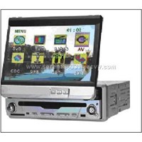 7" Single Din In-Dash Motorized TFT-LCD DVD Player