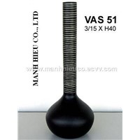 Bamboo Vase with Black