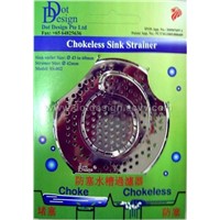 Chokeless (Anti-choke) sink strainer