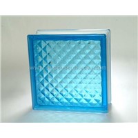 Glass block ( lattice blue pattern)