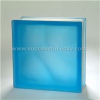 Glass block ( acid treatment blue)