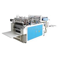 Computer control double line hot sealing and cutting T-shit bag making machine