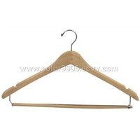 Suit Hanger with Locking Pant Bar