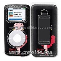 leather case of mobilepone and mp3.mp4