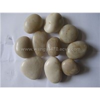 Colorful Polished Pebbles - White