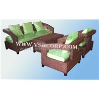 Set of water hyacinth sofa