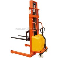 Semi-Electric Stacker with adjustable forks-W series